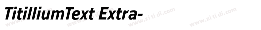 TitilliumText Extra字体转换